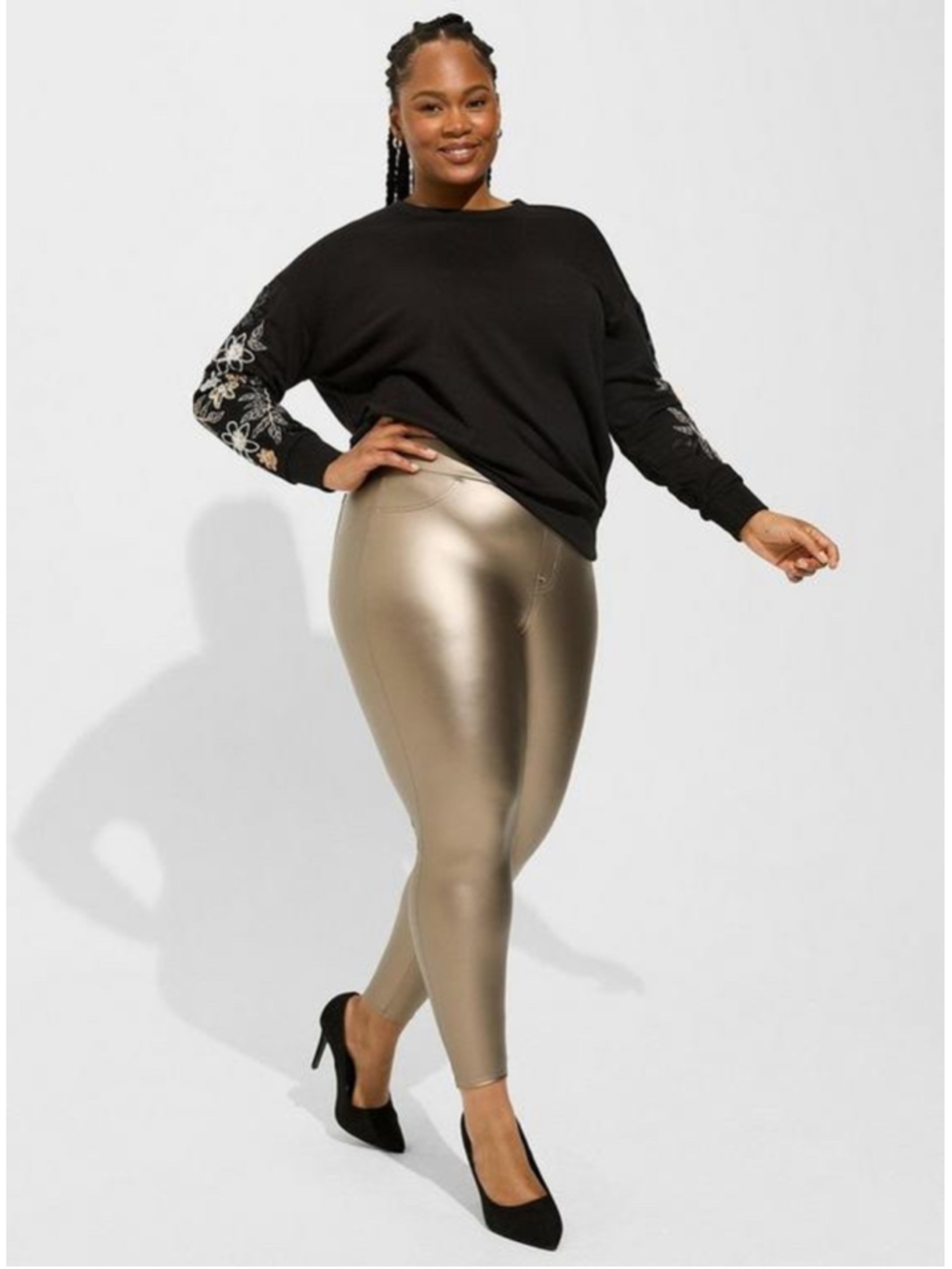 Torrid Full Length Signature Waist Pocket Faux Leather Legging Size 0 (L/12) NWT